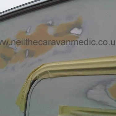 Aluminium Panel Caravan Repair