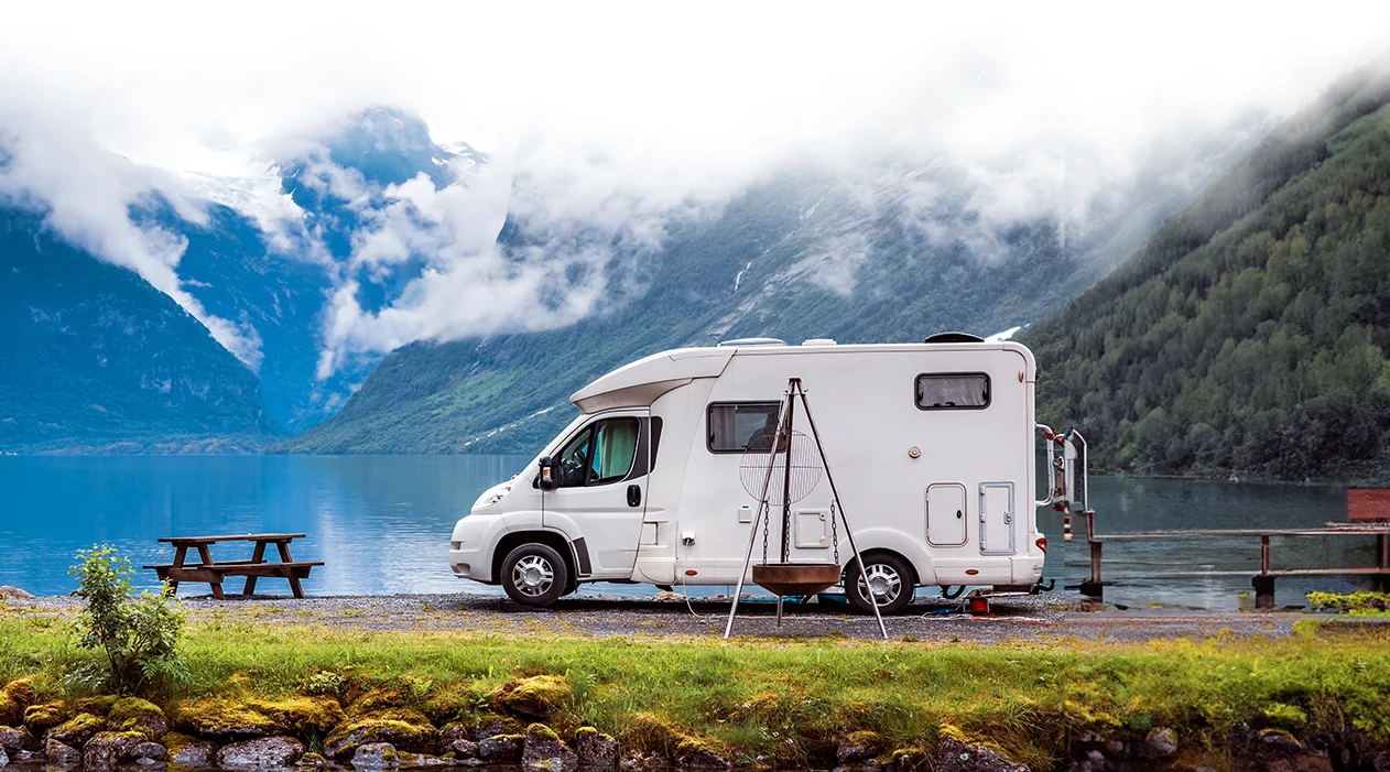 Motorhome In The Mountains