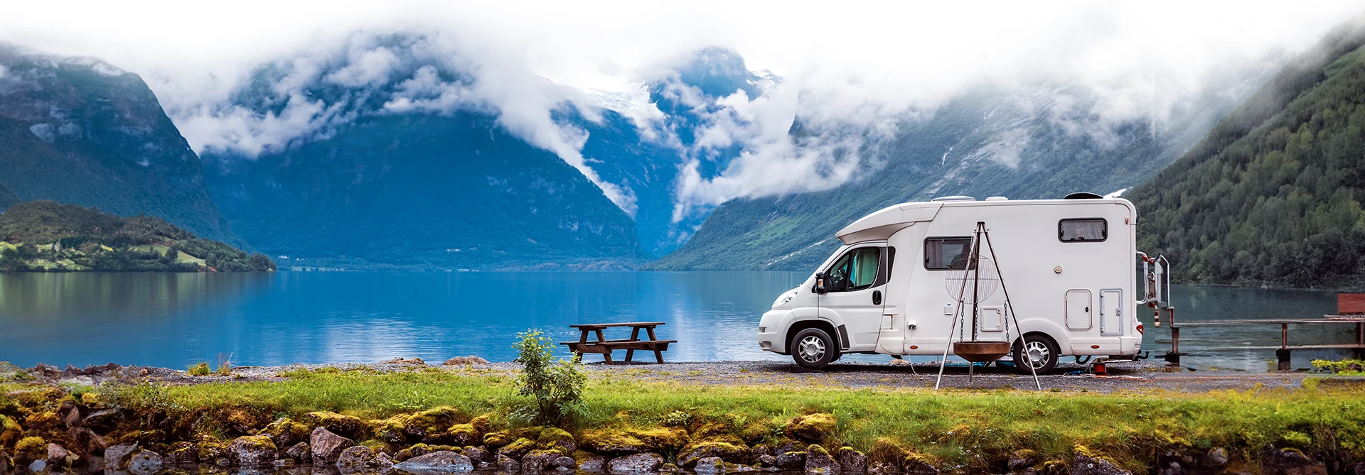 Motorhome In The Mountains