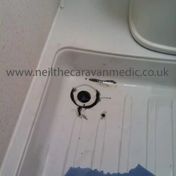 Caravan Plastic Shower Tray Repair